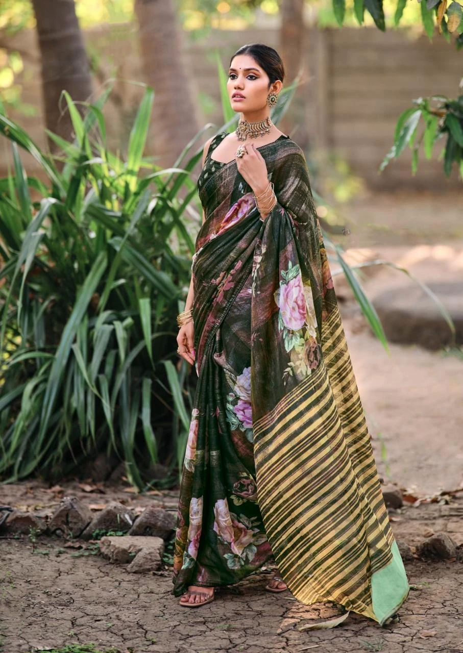 Kashvi Creation Dunki Vol 04 Rimijim Silk Wholesale Fancy Sarees Catalog — Wholesale Sarees, Kashvi Creation wholesale from Surat - Gallery Image 6